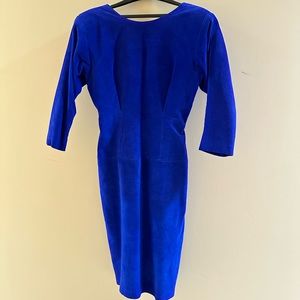 Blue Suede Dress